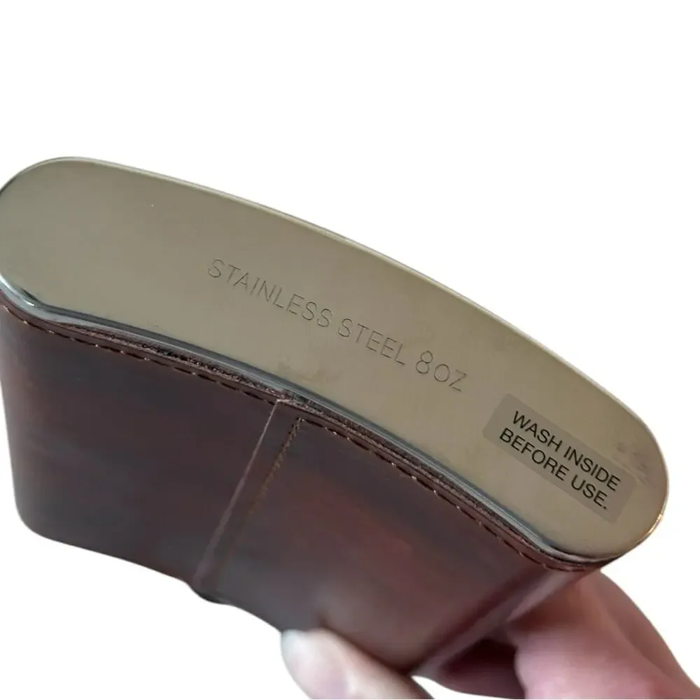 Crown Royal Brown Leather Flask